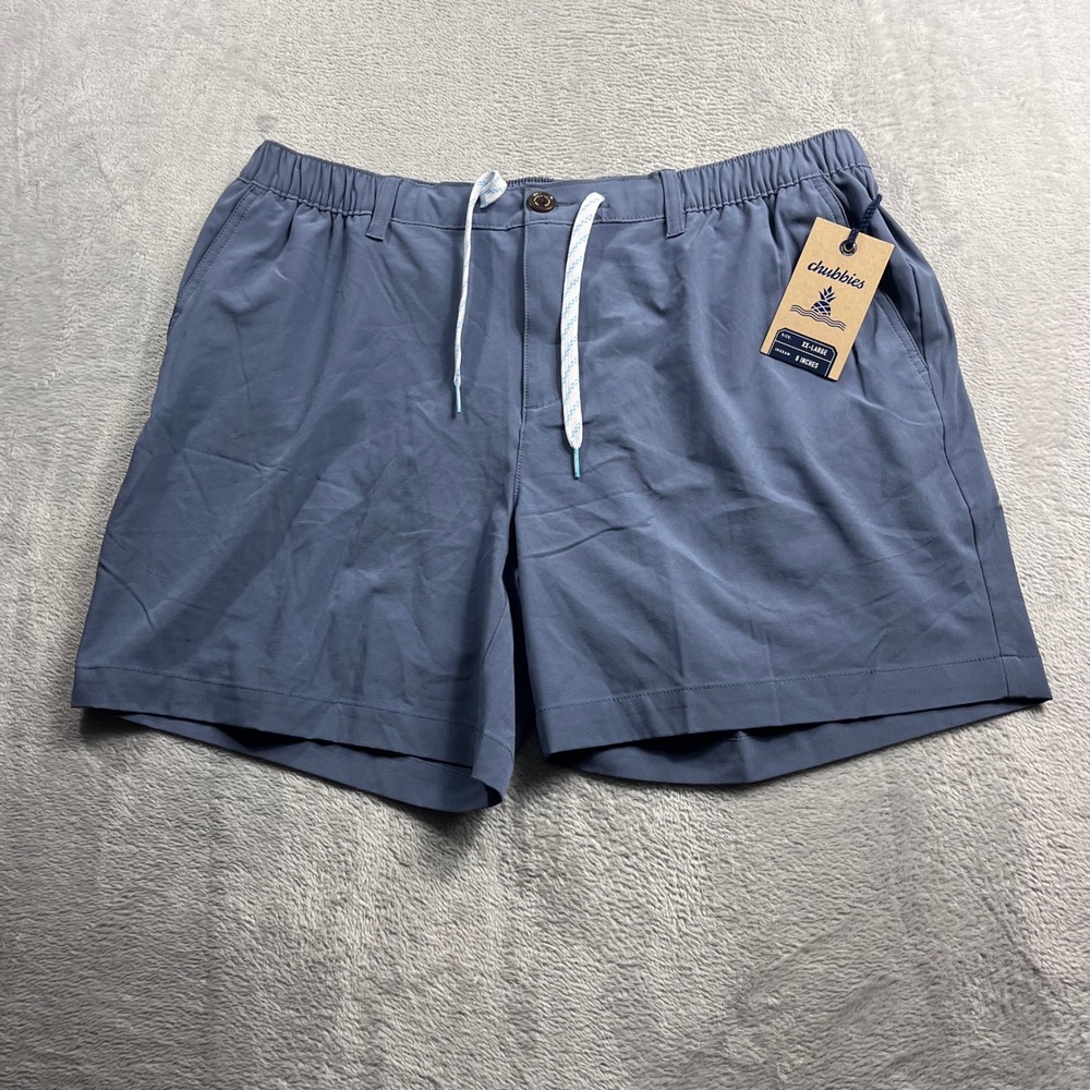 Chubbies The Ice Caps Everywear Shorts Mens XXL Blue 6 Inch Inseam NWT 018212-01
